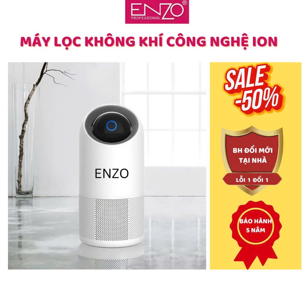 Máy lọc không khí ENZO thương hiệu đến từ ITALIA, với công nghệ lọc ION giúp diệt khuẩn, khử mùi