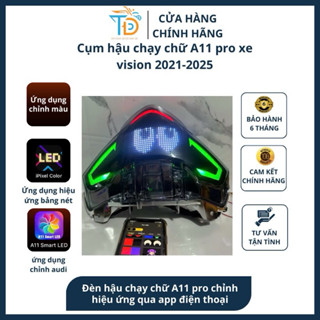 Cụm hậu led Audi led cho vision 2021-2025 hiệu ứng bảng led chỉnh qua app điện thoại bảo hành 6 tháng