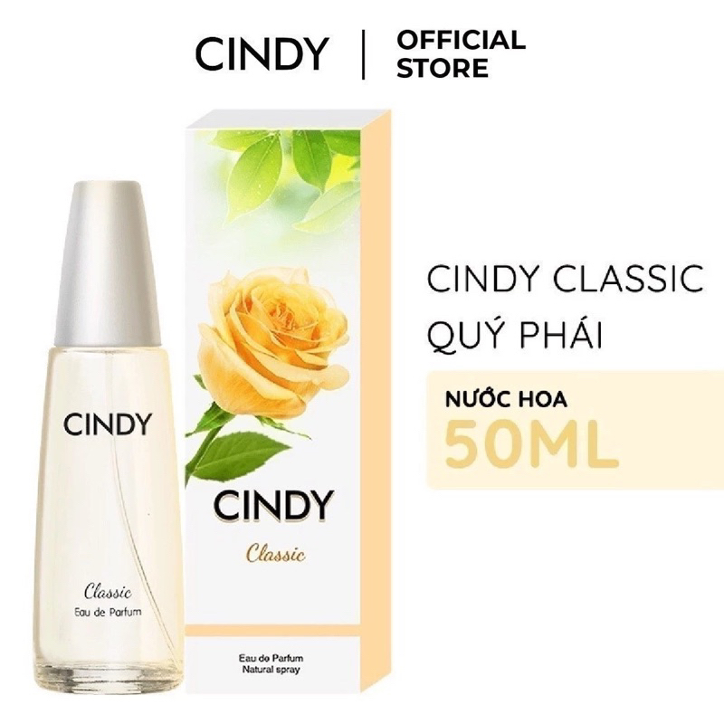 Nước hoa Cindy Classic màu trắng hàng công ty