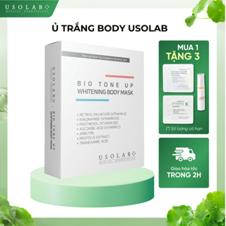 Kem ủ trắng body USOLAB - Giúp làm trắng da toàn thân, chống nắng bật tone ngay lần đầu sử dụng 5 gói 100g