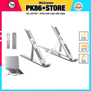 Kệ laptop giá đỡ máy tính bảng ipad gấp gọn bằng hợp kim nhôm tản nhiệt tốt để máy 15,6inch 16inch