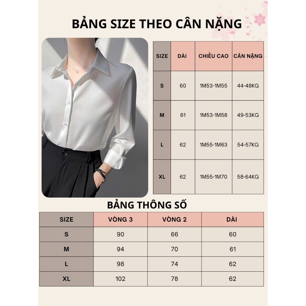 Áo sơ mi nữ dài tay màu trắng mặc đi làm công sở OXATYL M12 chất vải lụa mềm mại | BigBuy360 - bigbuy360.vn