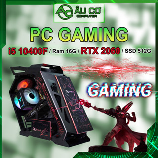 PC Gaming, Máy tính Gaming, Cây Gaming, PC đồ hoạ chơi game Giá rẻ Intel i5 10400f / Ram 16G / RTX 2060 / Vỏ kính Bể cá