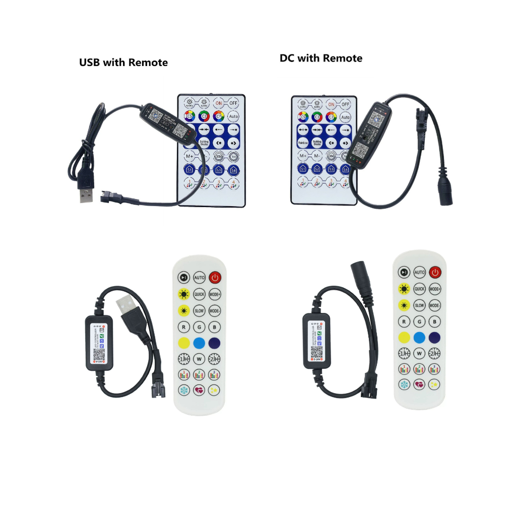 Mạch điều khiển Led ARGB WS2811 WS2812B 3P có mic cảm biến âm thanh app kết nối bluetooth tự tạo hiệ