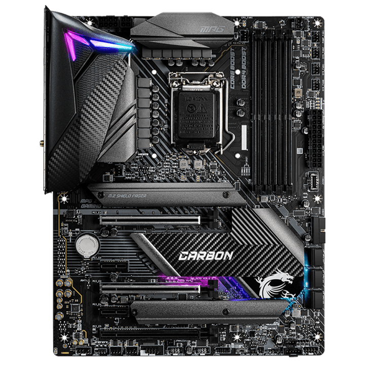 Mainboard MSI MPG Z490 Gaming Carbon Wifi (Chipset Z490/ Socket LGA1200/ VGA onboard)