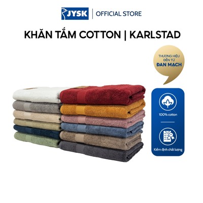 Khăn tắm cotton | JYSK Karlstad | 70x140cm nhiều màu