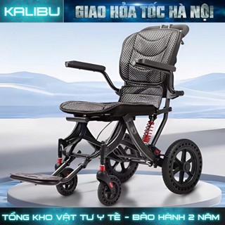 Xe lăn gấp gọn Kalibu, xe lăn du lịch xếp gọn nhẹ nhàng có thể mang lên máy bay