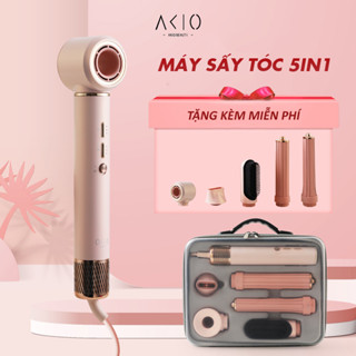 Máy Sấy Tóc Tạo Kiểu 5in1 AKIO Đa Chức Năng Công Suất 1300W Bảo Vệ Tóc Khỏi Hư Tổn