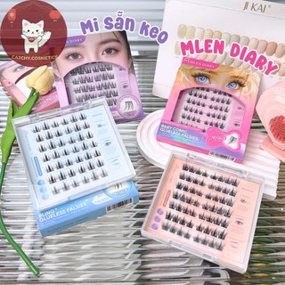   MLEN DIARY  Mi Giả MLEN DIARY Sẵn Keo Mi Cụm Anime Sẵn Keo Đen Tự Dính Mềm Mại 