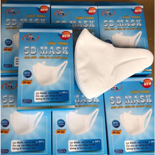 Khẩu trang y tế kháng khuẩn Nam Anh 5D Mask hộp 10 cái