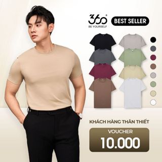 Áo thun nam ngắn tay chuẩn phom 360 Boutique áo phông cotton cao cấp, mềm mịn, tôn dáng - APTOL605