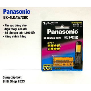 Vỉ 2 Viên Pin Sạc AAA Panasonic Dùng Cho Điện Thoại Kéo Dài