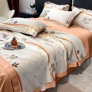 Set Chăn Ga Gối Lụa Thái Phi Bóng “ Chăn Trần Hè”