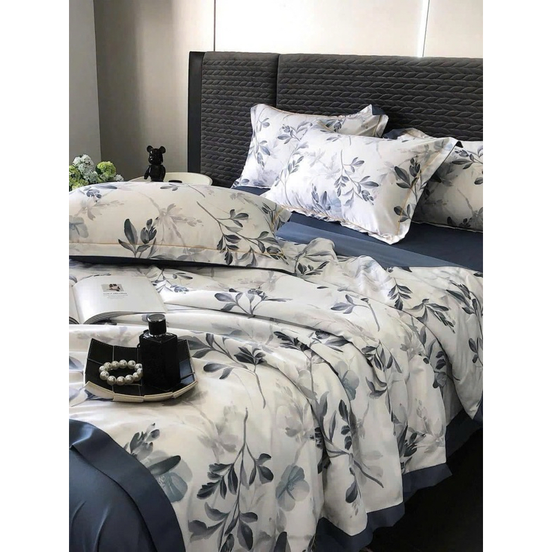 Set Chăn Ga Gối Lụa Thái Phi Bóng “ Chăn Trần Hè”