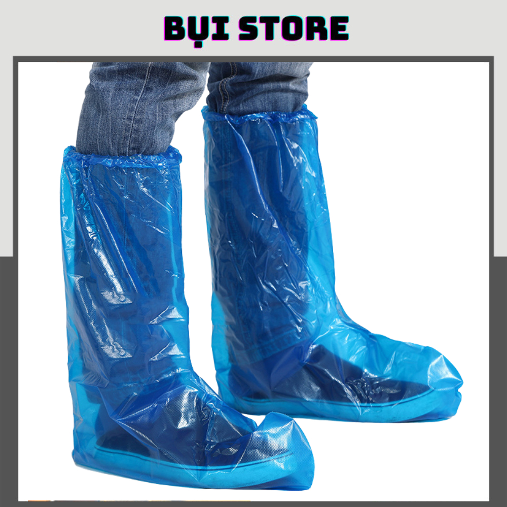 Ủng đi mưa nilon - bọc giày nilon tiện dụng chuyên dụng đi xe máy - đi phượt Bụi Store
