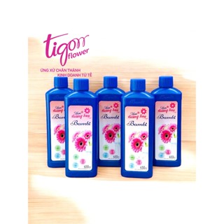COMBO 5 CHAI NƯỚC DƯỠNG HOA BAMBI 450ML - Giúp hoa tươi lâu và rực rỡ, giữ nước sạch hơn