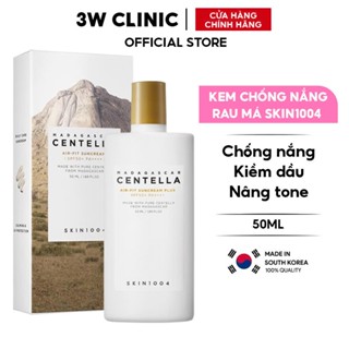 Kem Chống Nắng Kiềm Dầu Nâng Tone Rau Má Skin1004 Hàn Quốc Madagascar Centella Air Fit SPF50 50ml