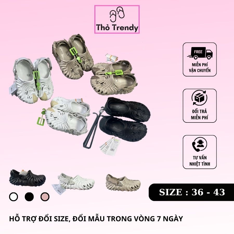Dép Cross Pollex Hot Trend Hàng Cao Cấp, Thiết Kế Độc Đáo, Full Box, Đủ Size Nam Nữ, Trendy 2025