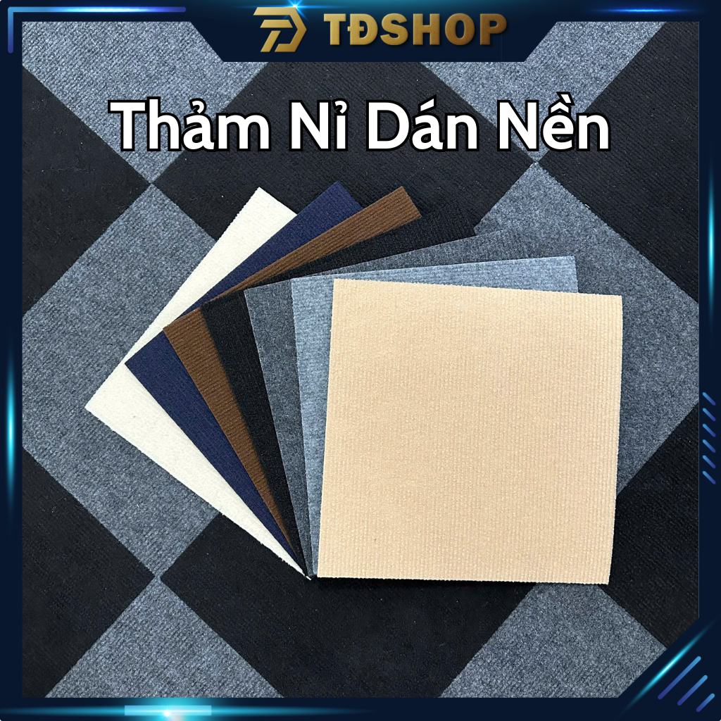 Thảm trải sàn nỉ độ dày 4mm có sẵn keo dính phòng khách, thảm lót sàn văn phòng, sự kiện, phòng ngủ 