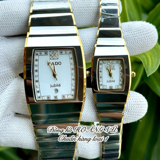 Đồng hồ cặp đôi RĐ đúc đá ceramic nguyên khối sang xịn, máy pin Nhật. Chuẩn hàng loại 1