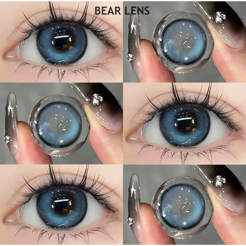 BEAR LENS Tổng Hợp Mẫu 0 Độ Blue - Violet - Green - Pink 0 Độ