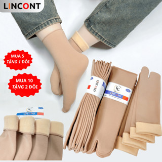 [combo 10 đôi tặng 2] vớ (tất) Nữ lót lông cừu trên mắc cá (30cm), ủ kem chống nắng giữ ấm chân hàng dày đẹp