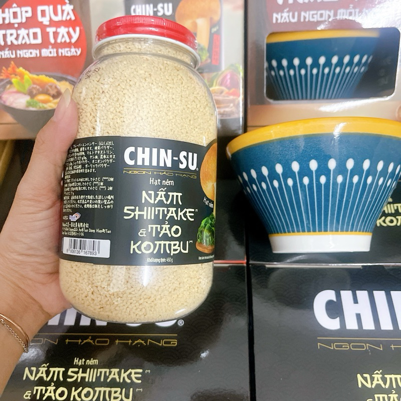 hạt nêm CHIN-SU Nấm Shiitake + quà ngẫu nhiên theo đợt