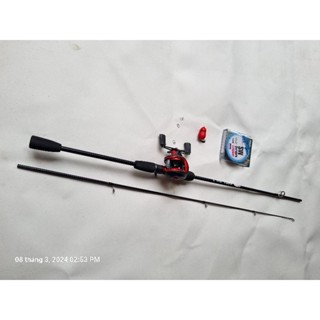 Combo cần lure  sói đen 1m65-1m8-2m1 máy ngang và máy đứng deukio ac2000 ac3000