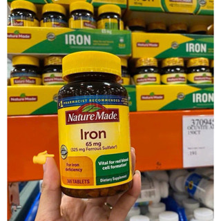 [Hàng Mỹ]date/2027 viên uống sắt Iron nature Made 365viên