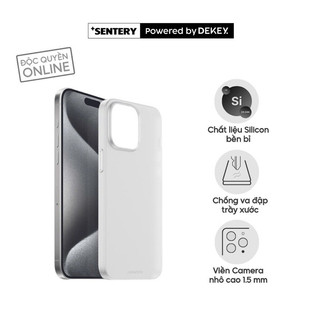  SENTERY  Powered by DEKEY  Ốp Lưng Nhựa Dẻo Bề Mặt Nhám Mịn Chống Vân Tay Tương Thích 11–16 Pro Max 