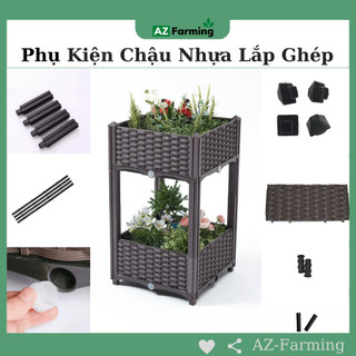 Phụ kiện Chậu Nhựa Lắp Ghép Trồng Rau Thông Minh - AZ Farming