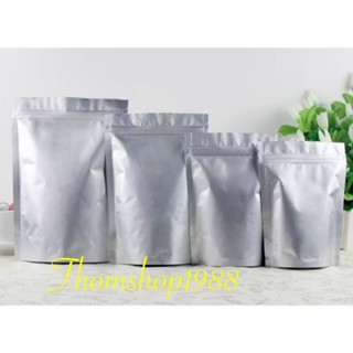  Túi zip bạc 2 mặt bạc đáy đứng đủ size - thomshop1988 