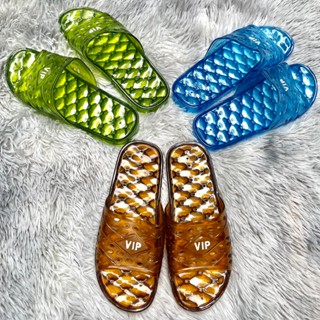 Dép VIP, Dép nhựa đi trong nhà tắm trong suốt, dép đi nhà vệ sinh có lỗ thoát nước chống trơn trượt