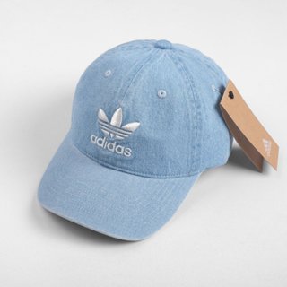 Mũ Nón Lưỡi Trai Unisex MLB Chất Liệu Vải Jeans Wash, Nón NY Jeans Wash Xanh, nón lưỡi trai Hàn Quốc