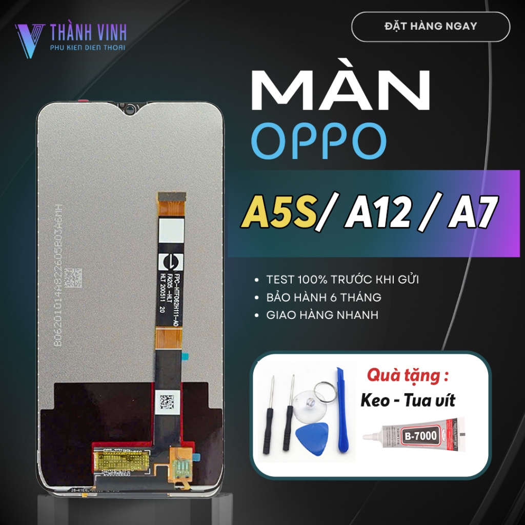 Màn Hình Điện Thoại Oppo A5S/ A12/ A7 - Chất Lượng Cao, Tặng Kèm Keo & Bộ Sửa Chữa