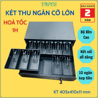 Ngăn kéo đựng tiền cỡ lớn Roco 407, Roco 408 Két thu ngân kết nối máy in hoá đơn tự động mở két