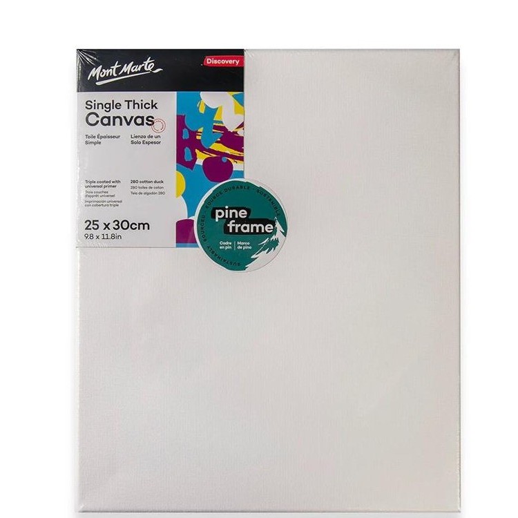 Khung Canvas Khung Toan Vẽ Tranh Mont Marte Single Thick Discovery (Nhiều size)