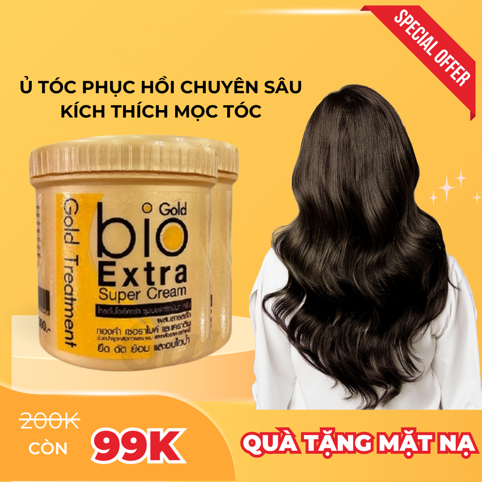 Kem ủ tóc Bio Extra Super Cream Thái Lan chính hãng 500ml siêu thơm , siêu mềm mượt48h