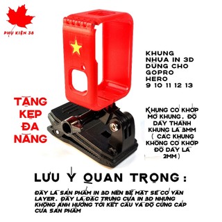 Khung GoPro 13,12,11,10,9,8,7,6,5,4 black & 4/5 session