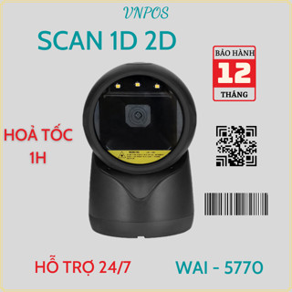 Máy Quét mã vạch tự động đa tia để bàn - WAI 5770 Dùng cho cửa hàng, siêu thị, shop thời trang