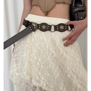   Hàng Sẵn  Thắt lưng nịt da nâu mã 1200 phụ kiện vintage bohemian 