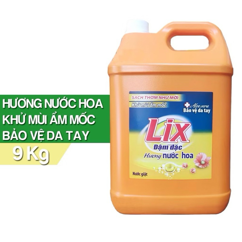 Nước giặt lix hương nước hoa 9kg