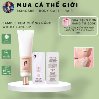 Sample kem chống nắng Whoo Tone Up
