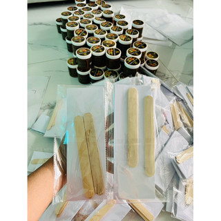 bọc 50giấy wax và 2 que gỗ