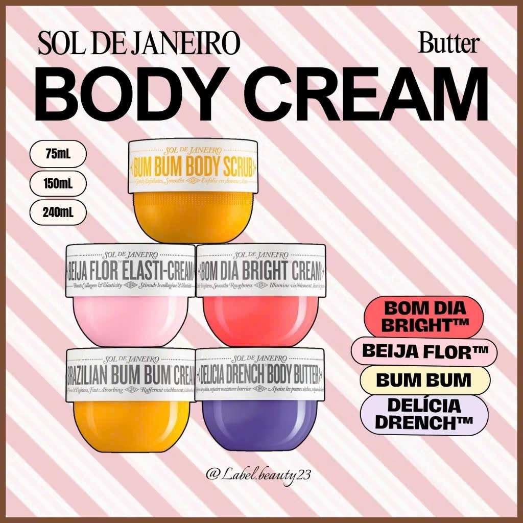 Sẵn ✨ Kem dưỡng thể Sol Body Cream - 𝐋𝐚𝐛𝐞𝐥.𝐛𝐞𝐚𝐮𝐭𝐲 ✨