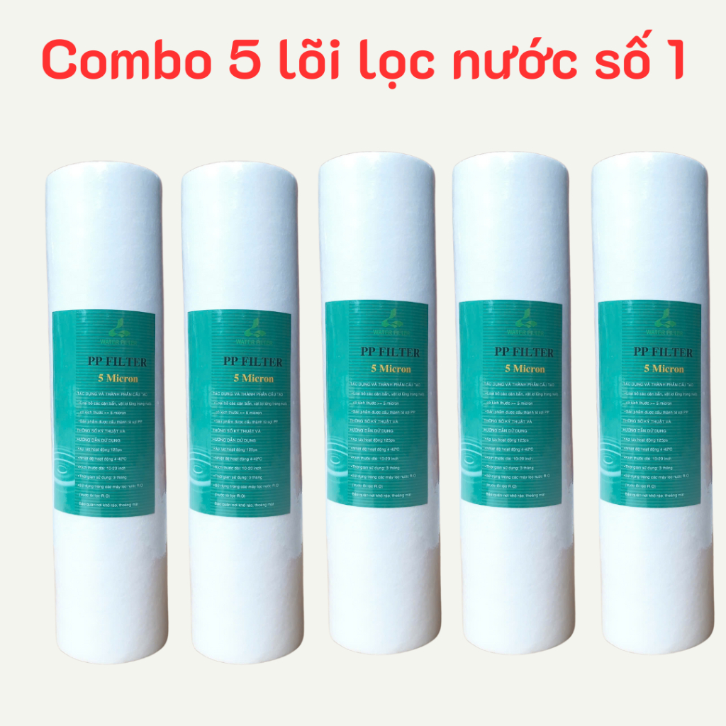 Combo 5 lõi lọc nước số 1 Nesca , combo 5 lõi nesca sử dụng cho mọi loại máy lọc nước