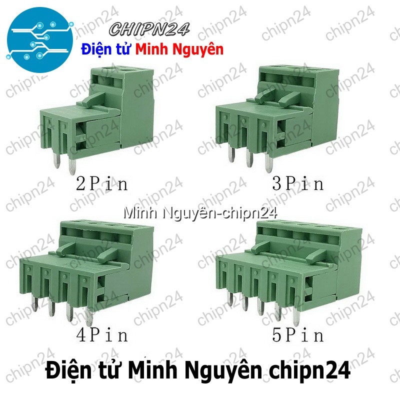 (F216) Domino 2EDG5.08 Cong (Terminal 5.08 5.08mm, Cầu đấu dây nguồn 2P/3P/4P/5P/6P/7P/8P/9P/10P/11P/12P) - [Chọn Loại]