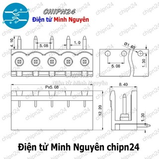 (F216) Domino 2EDG5.08 Cong (Terminal 5.08 5.08mm, Cầu đấu dây nguồn 2P/3P/4P/5P/6P/7P/8P/9P/10P/11P/12P) - [Chọn Loại]
