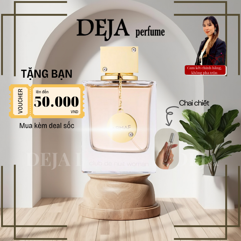 [SALE SỐC] FULLBOX 105ML Nước hoa nữ Amaf Club De Nuit EDP 100% chính hãng