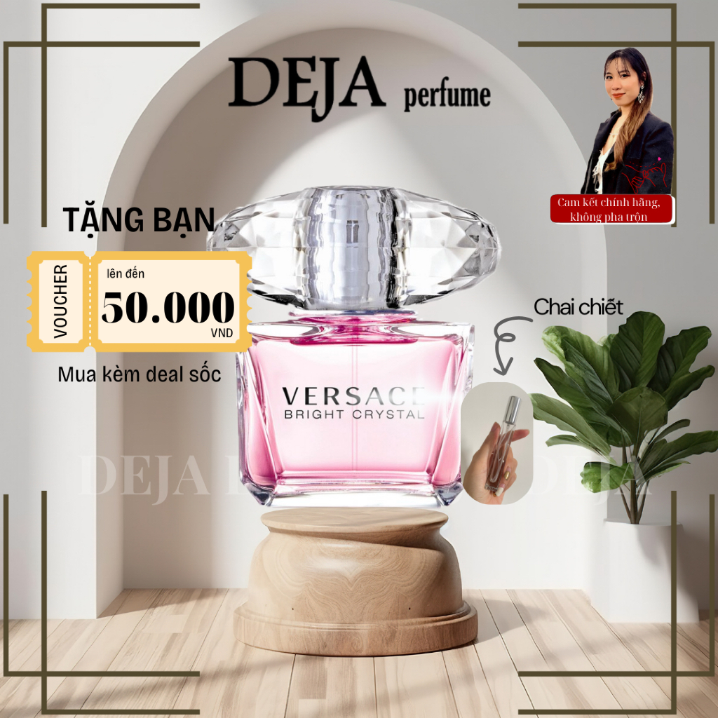 Nước hoa chiết nữ 10ml | Versace Bright Crystal EDT hồng trong trẻo | Hương hoa trái nhẹ dịu, dễ dùng | DEJA perfume